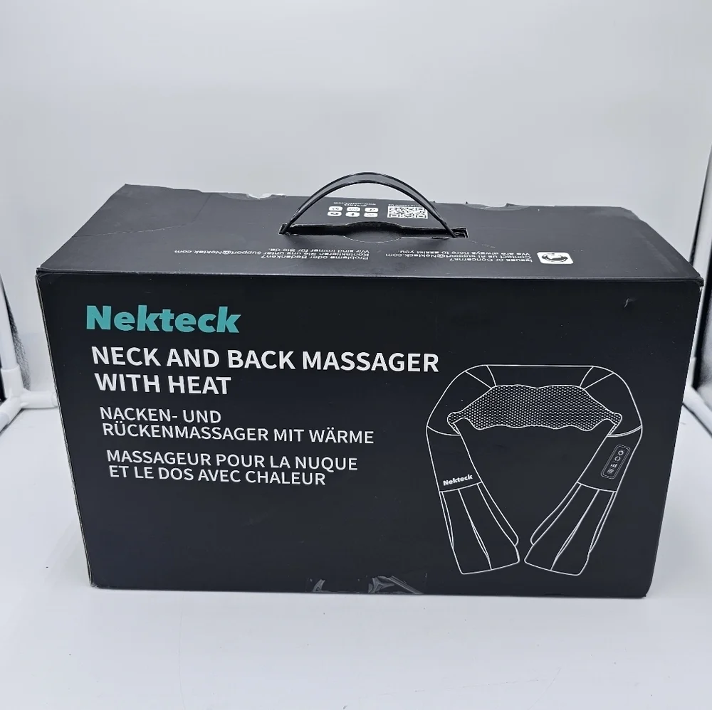 Shiatsu Neck & Back Massager w/ Heat, Deep Tissue 3D Kneading Pain Relief